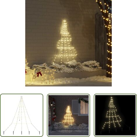 Luci decorative a corda -  Albero di Natale LED con picchetti per il terreno 182 cm