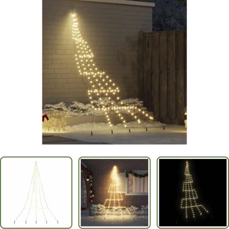 Luci decorative -  Albero di Natale LED con picchetti per il terreno 306 cm
