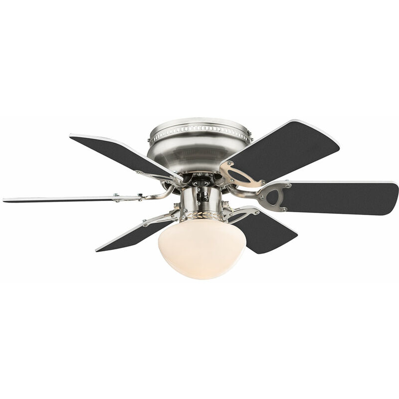 Image of Etc-shop - Lampada da soffitto cambia colore ventola dimmerabile per il raffreddamento della stanza nel set che include lampadine led rgb da 6 watt