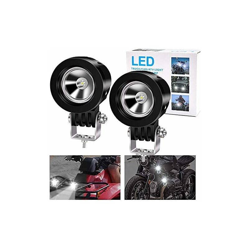 Luci di guida per moto, fendinebbia a led da 2'
