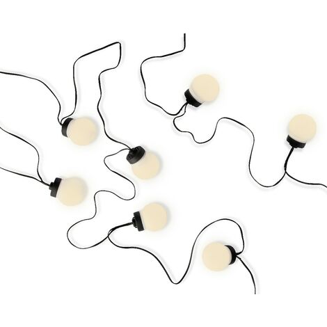 Luci Di Natale 20 Led Bianco Caldo 950Cm Filo Nero