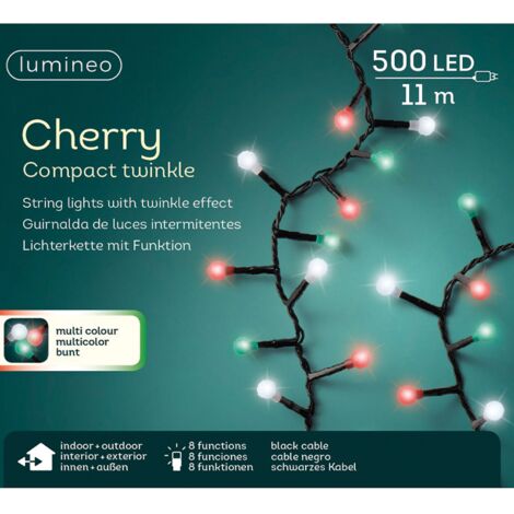 Luci di natale Cherry 500 led 11m multicolor