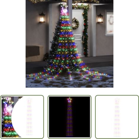 Luci di Natale -  Illuminazione per Albero di Natale 320 LED Colorato 375 cm