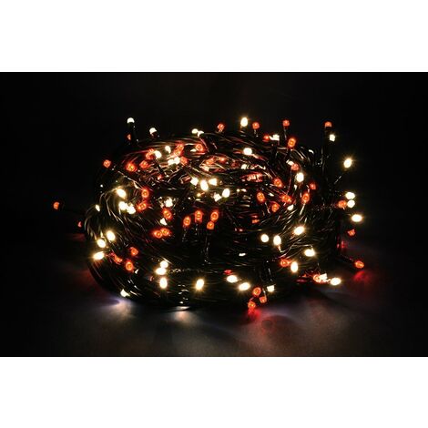 Luci di Natale Led a Luce Calda Fredda Bianca da Esterno Interno Addobbi Albero - Numero Led: 300 - Temperatura di colore: Luce Calda/Rossa