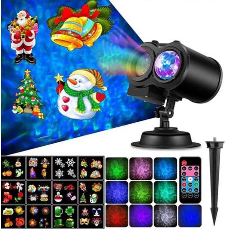 PROIETTORE LUCE LASER Led Natale Facciata CHRISTMAS Con Pannello Solare Light EUR 25,00 - IT - Foto 5