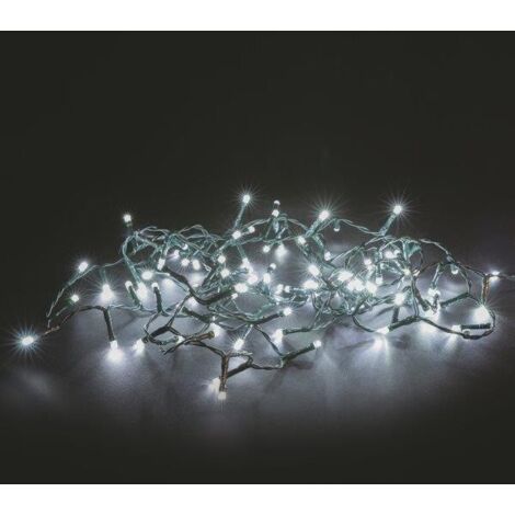Luci Di Natale Per Interno Ed Esterno Bianco 180 Led Cavo Luci 8 Mt.