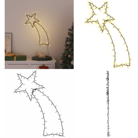 Luci di Natale Stella Cadente Silhouette 115 LED Bianco Caldo - Stelle Cadente - Decorazione Natale