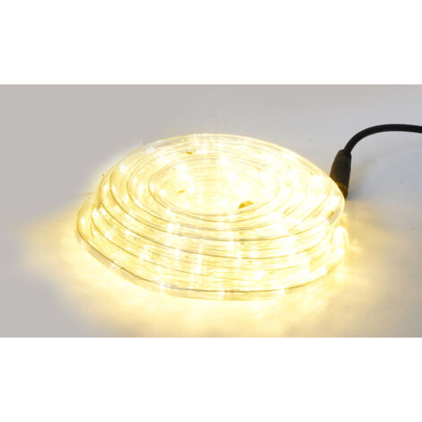 Luci di Natale Tubo Luminoso 240 LED 10m Luce Calda