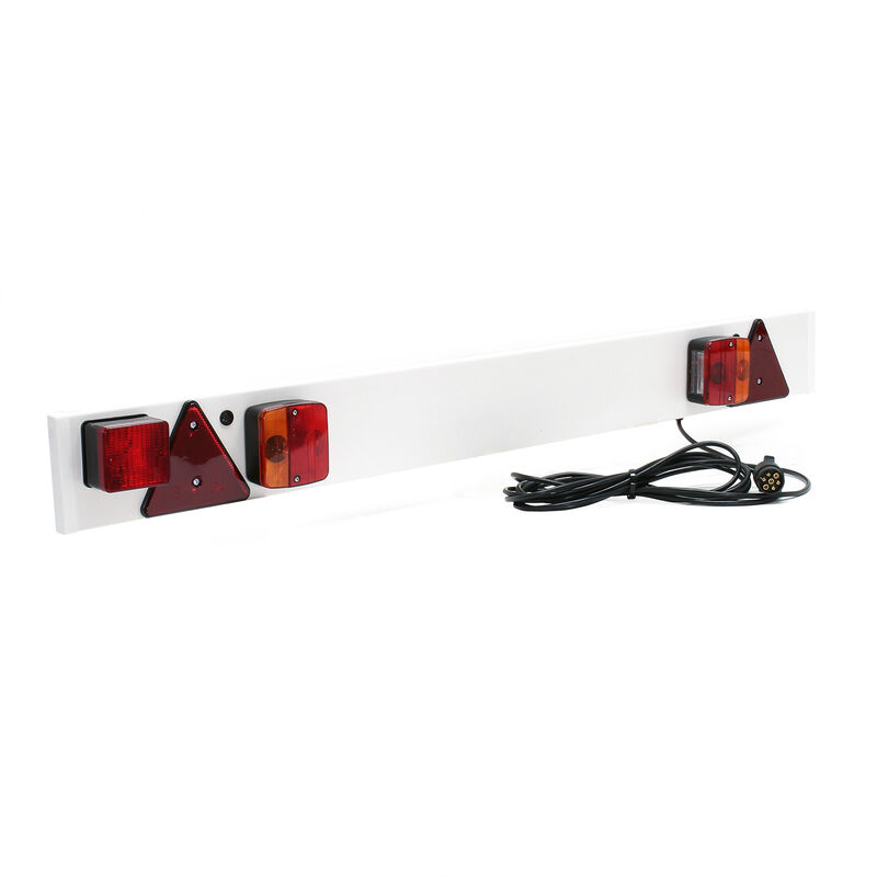 Barra portafanali per rimorchio a 7 poli 137 cm Con luci di posizione posteriore, freno e frecce - Wiltec