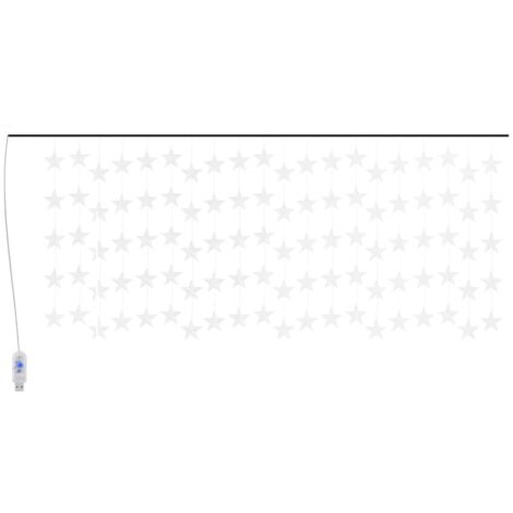 Luci Fatate a Stella a LED 500 LED Bianco Caldo 8 Funzioni vidaXL