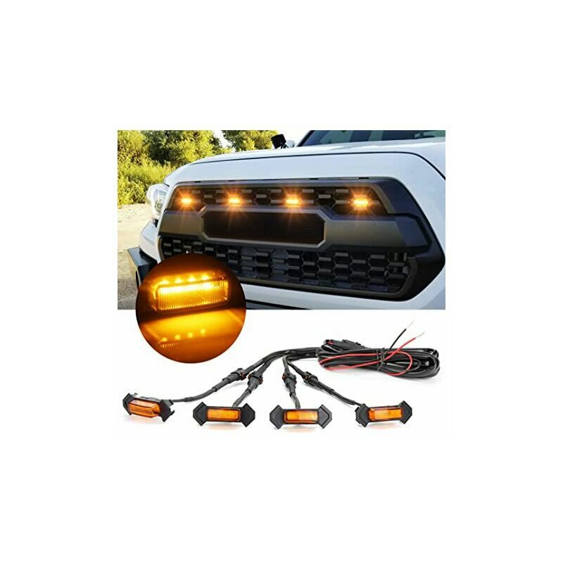 FVO - Luci griglia led ambra con fusibile per