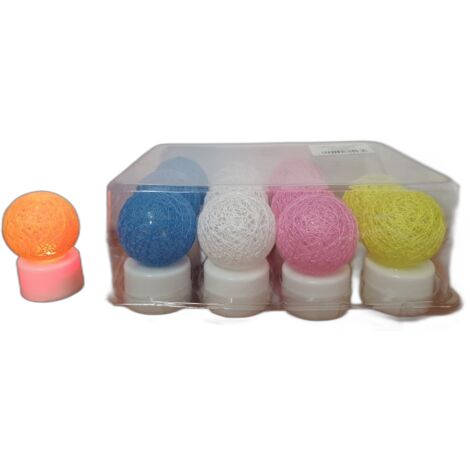 Luci LED a batteria 12 pezzi PALLINE DI COTONE