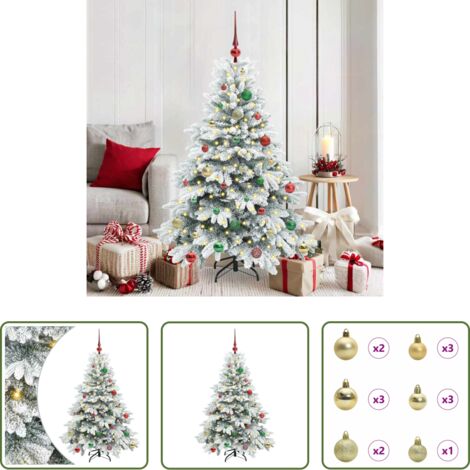 Luci LED -  Albero di Natale artificiale con 150 LED Bianco 150 cm PE e PVC