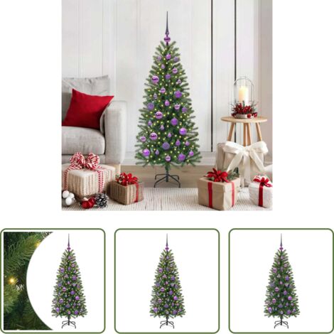 Luci LED -  Albero di Natale artificiale con 150 LED Verde 120 cm PE e PVC