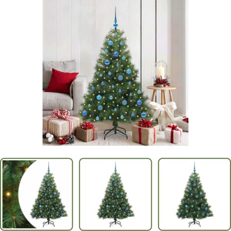 Luci LED -  Albero di Natale artificiale con 150 LED Verde 150 cm PE e PVC