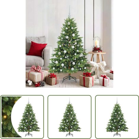 Luci LED -  Albero di Natale artificiale con 150 LED Verde 150 cm PE e PVC