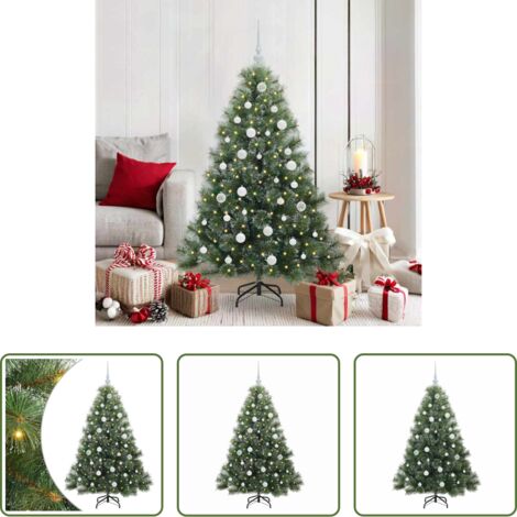 Luci LED -  Albero di Natale artificiale con 150 LED Verde 150 cm PE e PVC