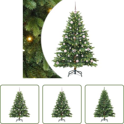 Luci LED -  Albero di Natale artificiale con 150 LED Verde 150 cm PE e PVC