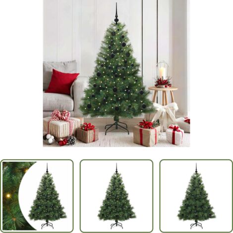 Luci LED -  Albero di Natale artificiale con 150 LED Verde 150 cm PE e PVC