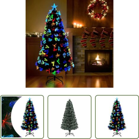 Luci LED -  Albero di Natale artificiale con 160 LED Verde 150 cm PVC