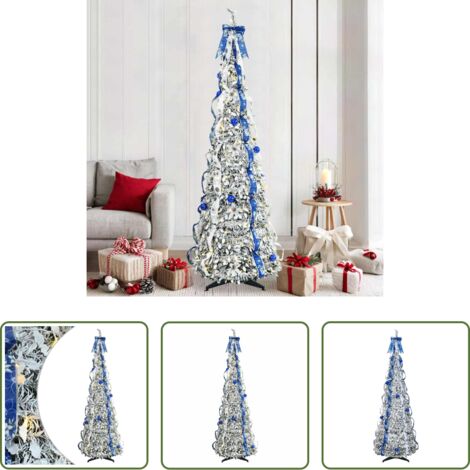Luci LED -  Albero di Natale artificiale con 200 LED Bianco 210 cm PVC
