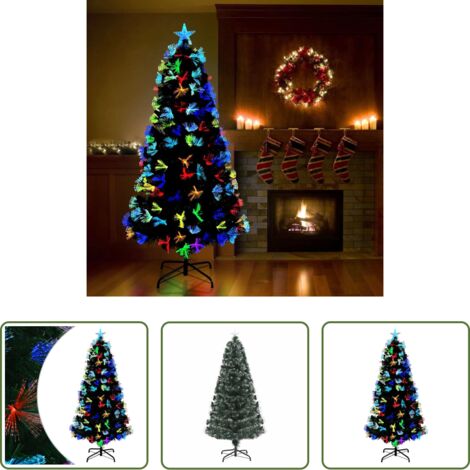 Luci LED -  Albero di Natale artificiale con 210 LED Verde 180 cm PVC