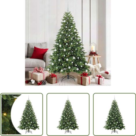 Luci LED -  Albero di Natale artificiale con 300 LED Verde 180 cm PE e PVC