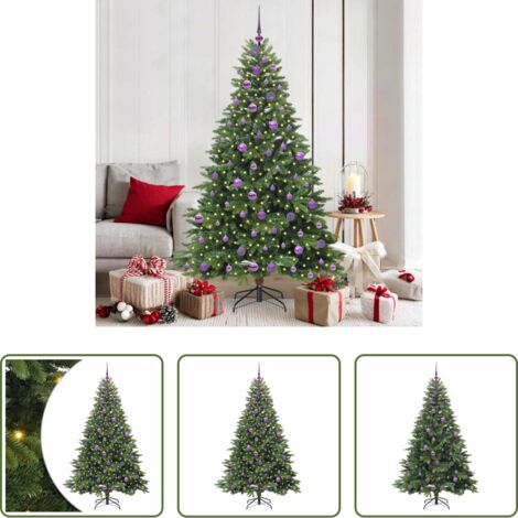 Luci LED -  Albero di Natale artificiale con 300 LED Verde 180 cm PE e PVC