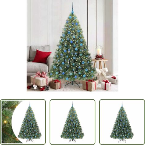 Luci LED -  Albero di Natale artificiale con 300 LED Verde 180 cm PE e PVC