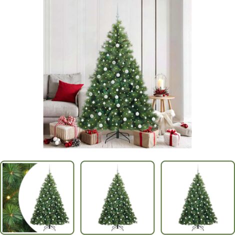 Luci LED -  Albero di Natale artificiale con 300 LED Verde 180 cm PE e PVC