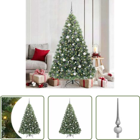 Luci LED -  Albero di Natale artificiale con 300 LED Verde 180 cm PE e PVC