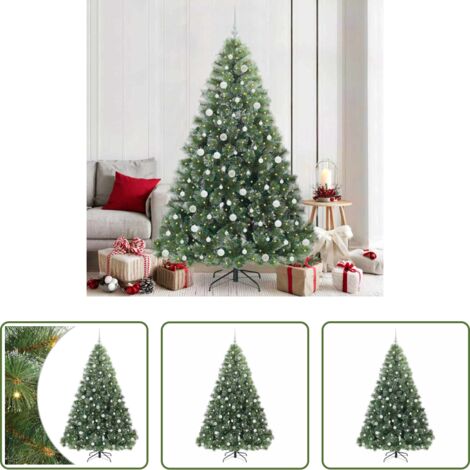 Luci LED - Albero di Natale artificiale con 300 LED Verde 210 cm PE e PVC