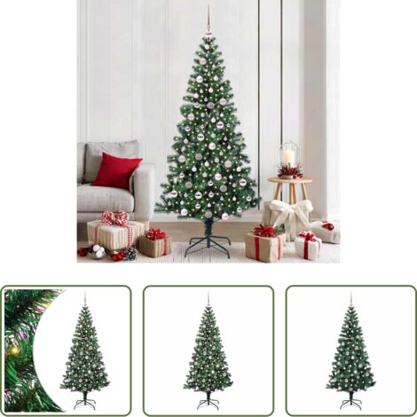Luci LED -  Albero di Natale artificiale con luci integrate Verde 210 cm