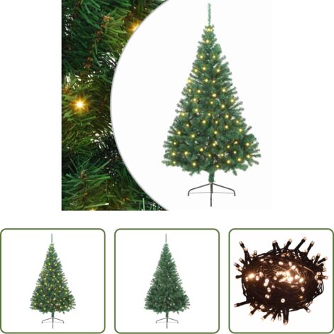 Luci LED -  Albero di Natale artificiale con luci integrate Verde 240 cm
