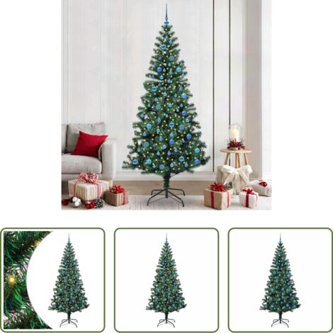 Luci LED -  Albero di Natale artificiale con luci integrate Verde 240 cm