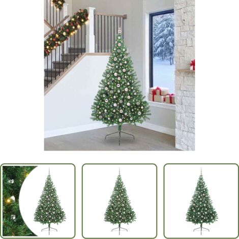 Luci LED -  Albero di Natale artificiale con luci integrate Verde 240 cm