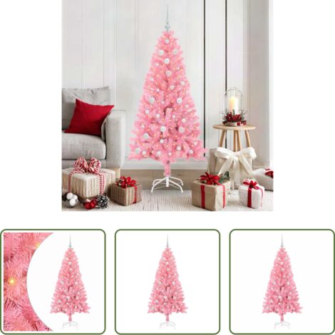 Luci LED -  Albero di Natale con 150 LED con supporto Rosa 150 cm PVC