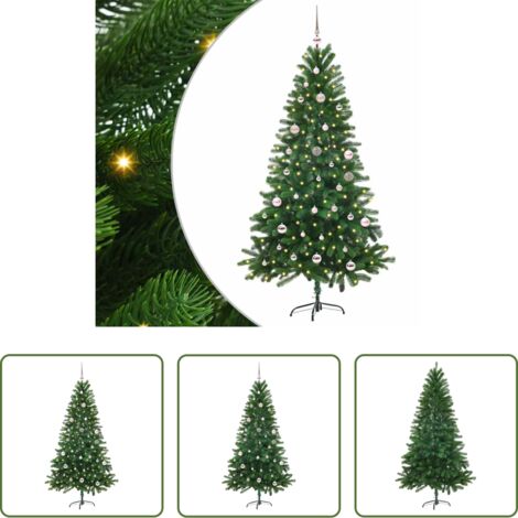 Luci LED - Albero di Natale con 150 LED con supporto Verde 150 cm PE