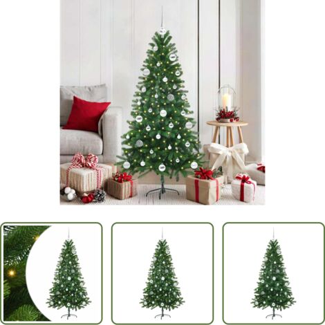 Luci LED - Albero di Natale con 150 LED con supporto Verde 150 cm PE