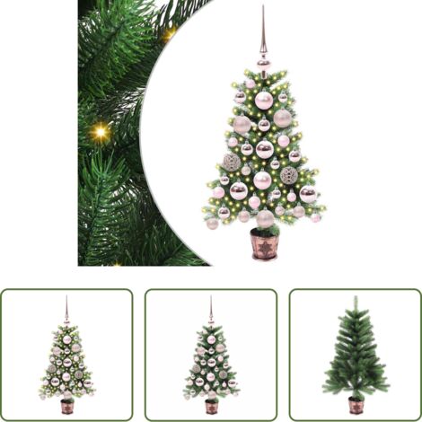 Luci LED -  Albero di Natale con 150 LED con supporto Verde 65 cm PE