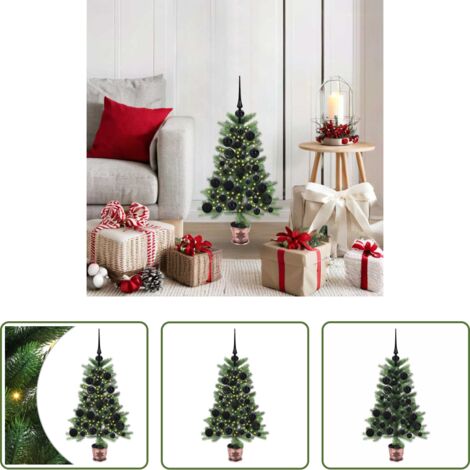 Luci LED -  Albero di Natale con 150 LED con supporto Verde 65 cm PE