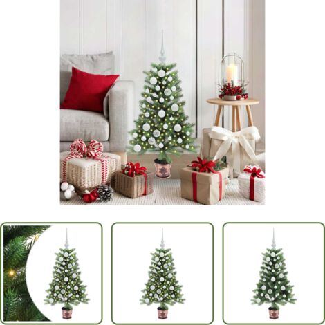 Luci LED -  Albero di Natale con 150 LED con supporto Verde 90 cm PE