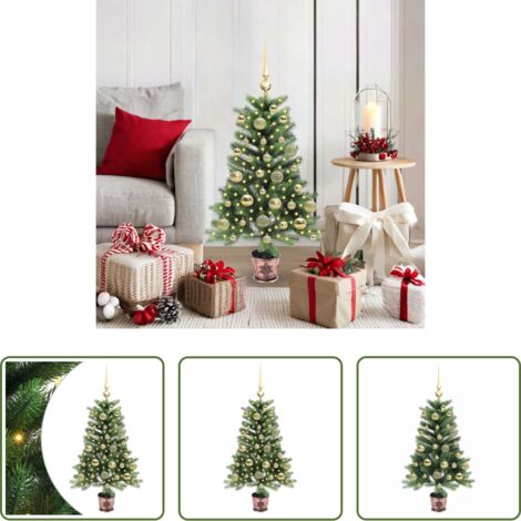 Luci LED -  Albero di Natale con 150 LED con supporto Verde 90 cm PE