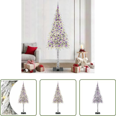 Luci LED -  Albero di Natale con 300 LED Bianco 210 cm PE e Acciaio