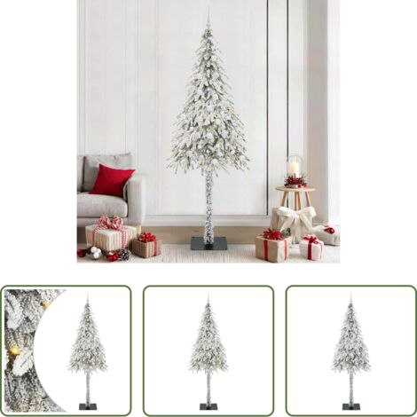 Luci LED -  Albero di Natale con 300 LED Bianco 210 cm PE e Acciaio