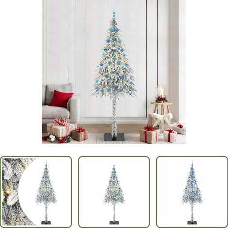 Luci LED -  Albero di Natale con 300 LED Bianco 210 cm PE e Acciaio