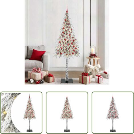 Luci LED -  Albero di Natale con 300 LED Bianco 210 cm PE e Acciaio