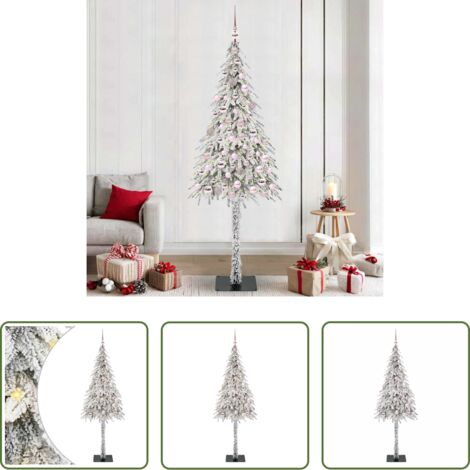 Luci LED -  Albero di Natale con 300 LED Bianco 210 cm PE e Acciaio