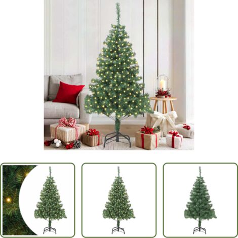 Luci LED -  Albero di Natale con 300 LED con supporto Verde 180 cm PVC