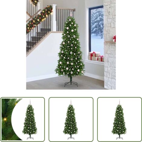 Luci LED -  Albero di Natale con 300 LED con supporto Verde 240 cm PE